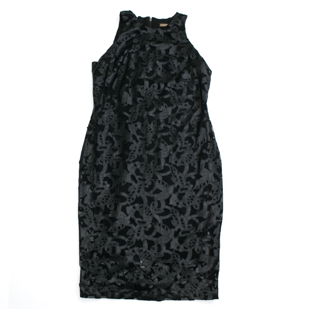 NWT Aliexia Admor Back dress w/ leather overlay detail Size XL